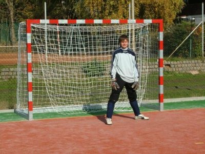 Kachna vypadá spokojeně, neboť se mu dostalo cti stát se gólmanskou jedničkou FC TBC (podzim 2007)